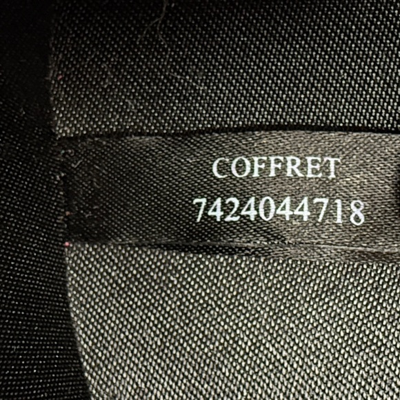 DIOR | Parfums VTG Black Round Travel Makeup Vanity Jewelry Box Case Vacation - Picture 16 of 16